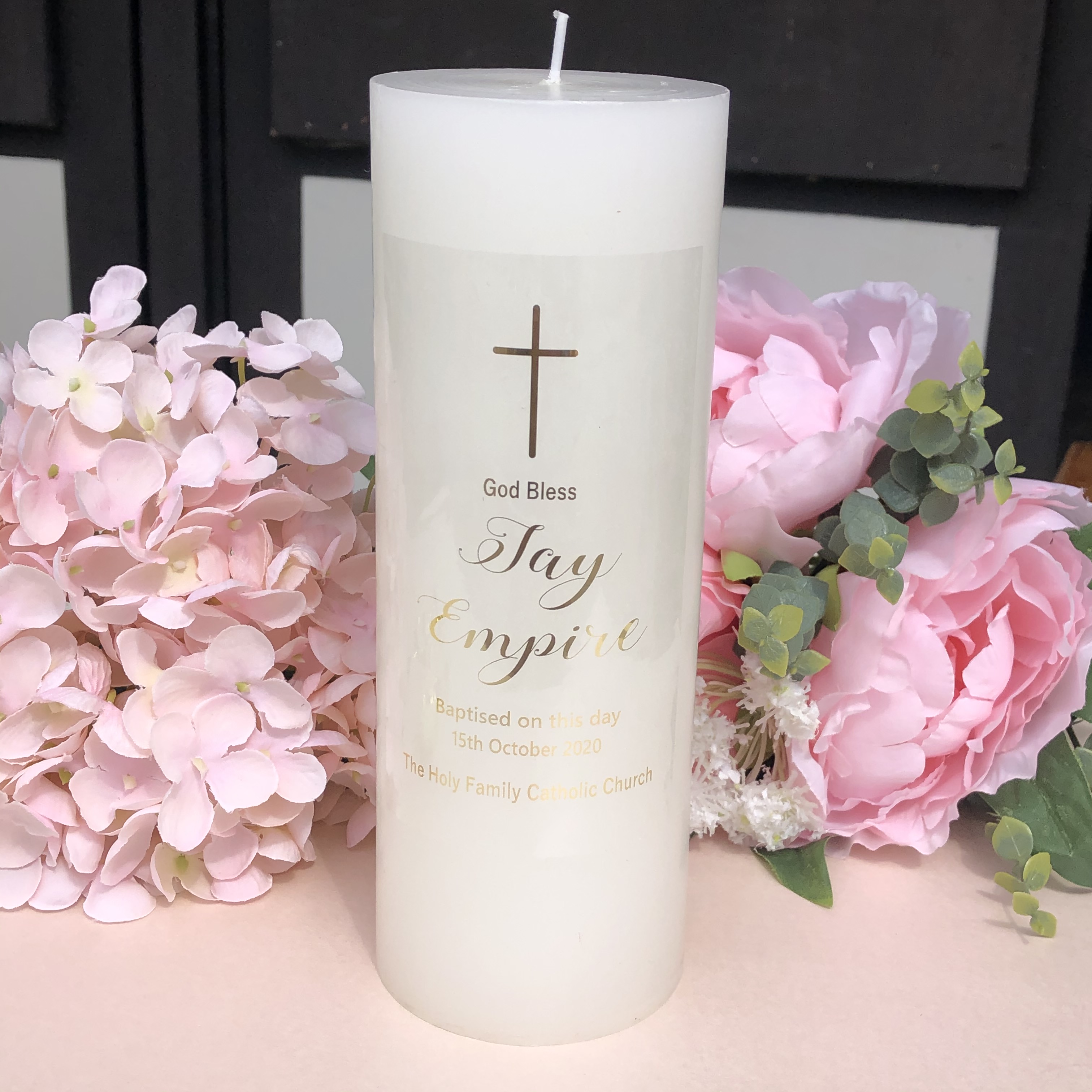Personalised Candle Label - 1 Personalised First communion Candle stickers