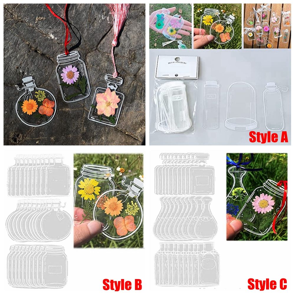 30Pcs DIY Transparent Dried Fl – обзор и цена Dried Flower Bookmark