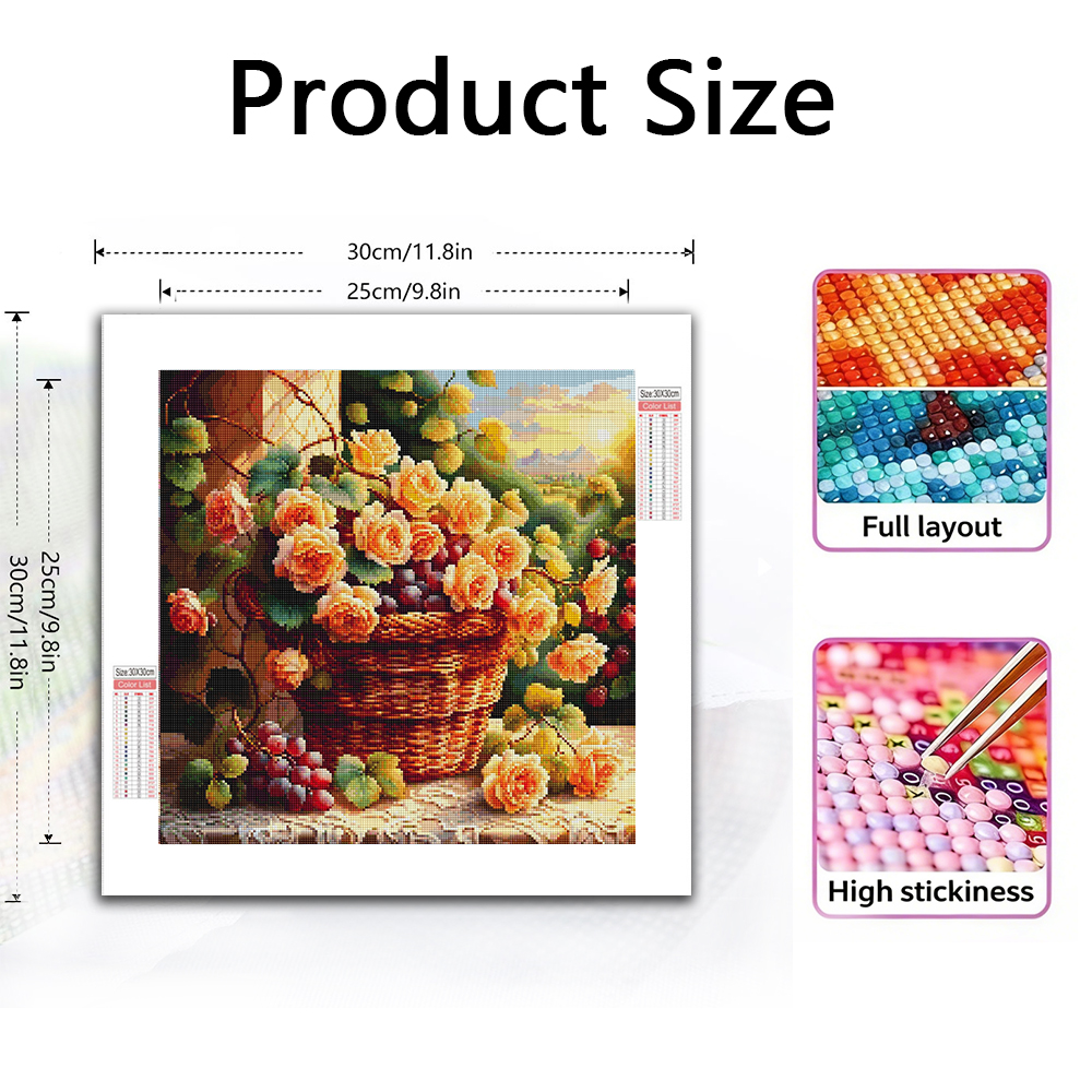 Flower Diamond Painting Kit Fu – обзор и цена Photo Mosaic Print