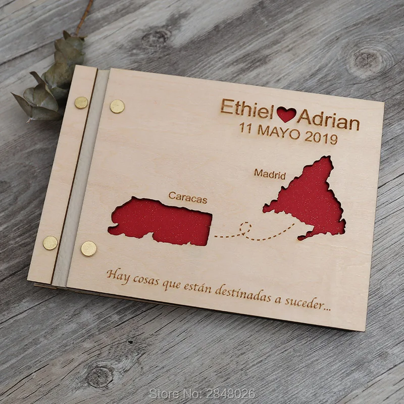 Map engraved wedding guestbook – обзор и цена Custom Star Map