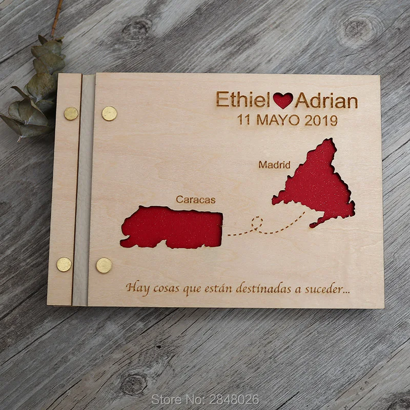 Map engraved wedding guestbook – обзор и цена Custom Star Map