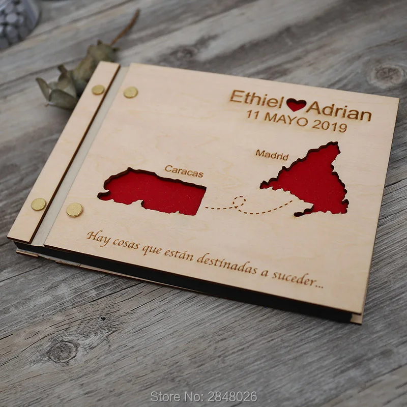 Map engraved wedding guestbook – обзор и цена Custom Star Map