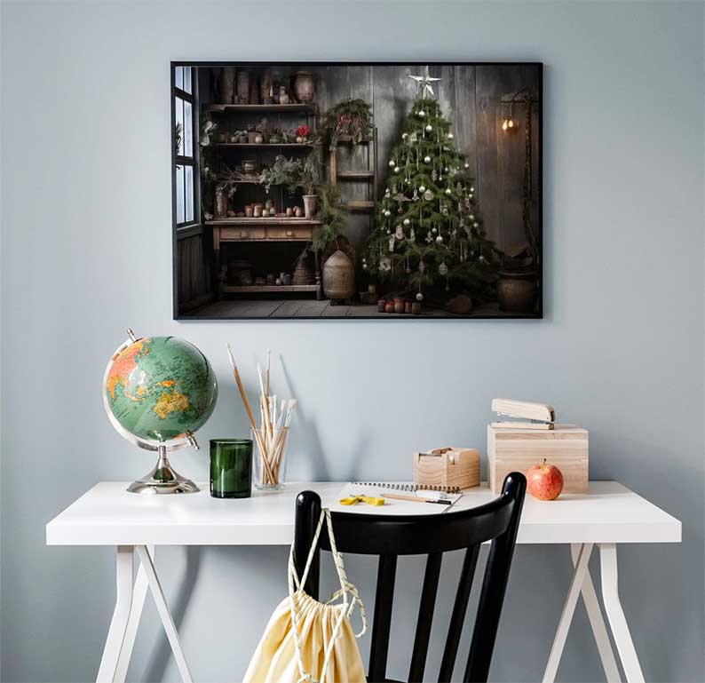 1pc frameless Large Christmas  – обзор и цена Family Tree Print