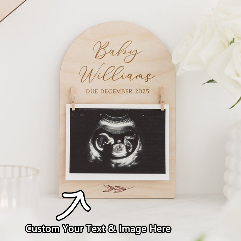 Personalised Pregnancy Announc – обзор и цена Engraved Wood Frame
