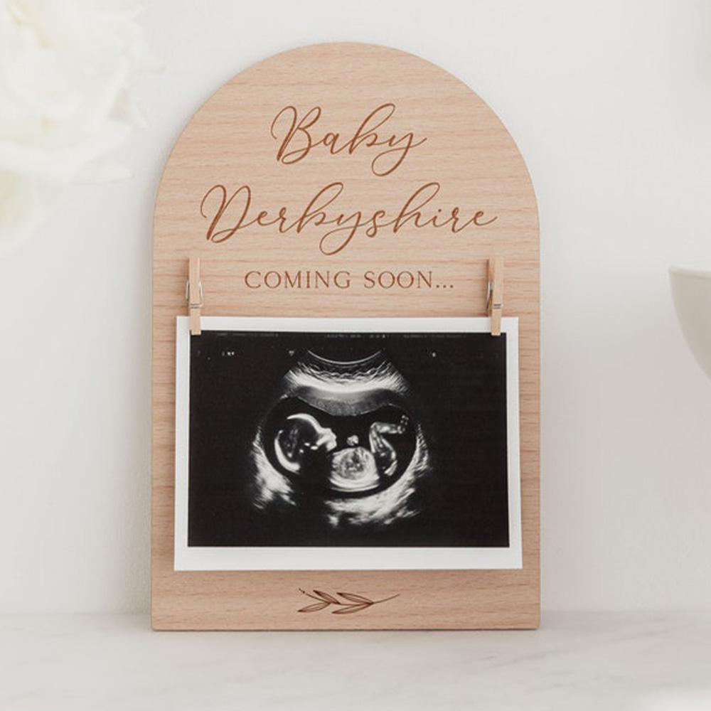 Personalised Pregnancy Announc – обзор и цена Engraved Wood Frame