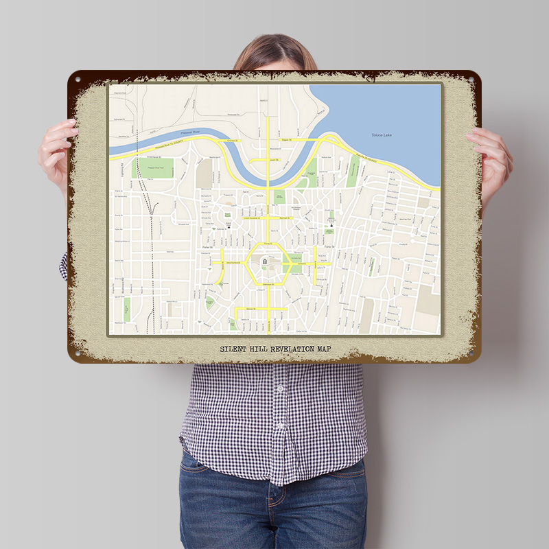 Silent Hill Revelation Map Met – обзор и цена Custom Map Poster