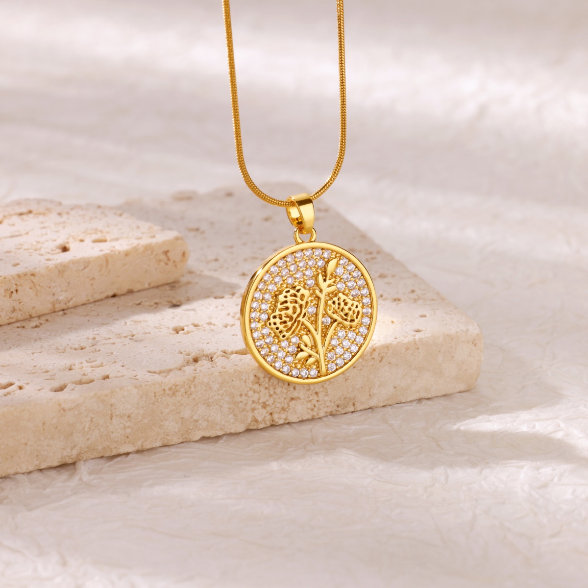 Zircon Flower Necklaces For Wo – обзор и цена Birth Flower Necklace