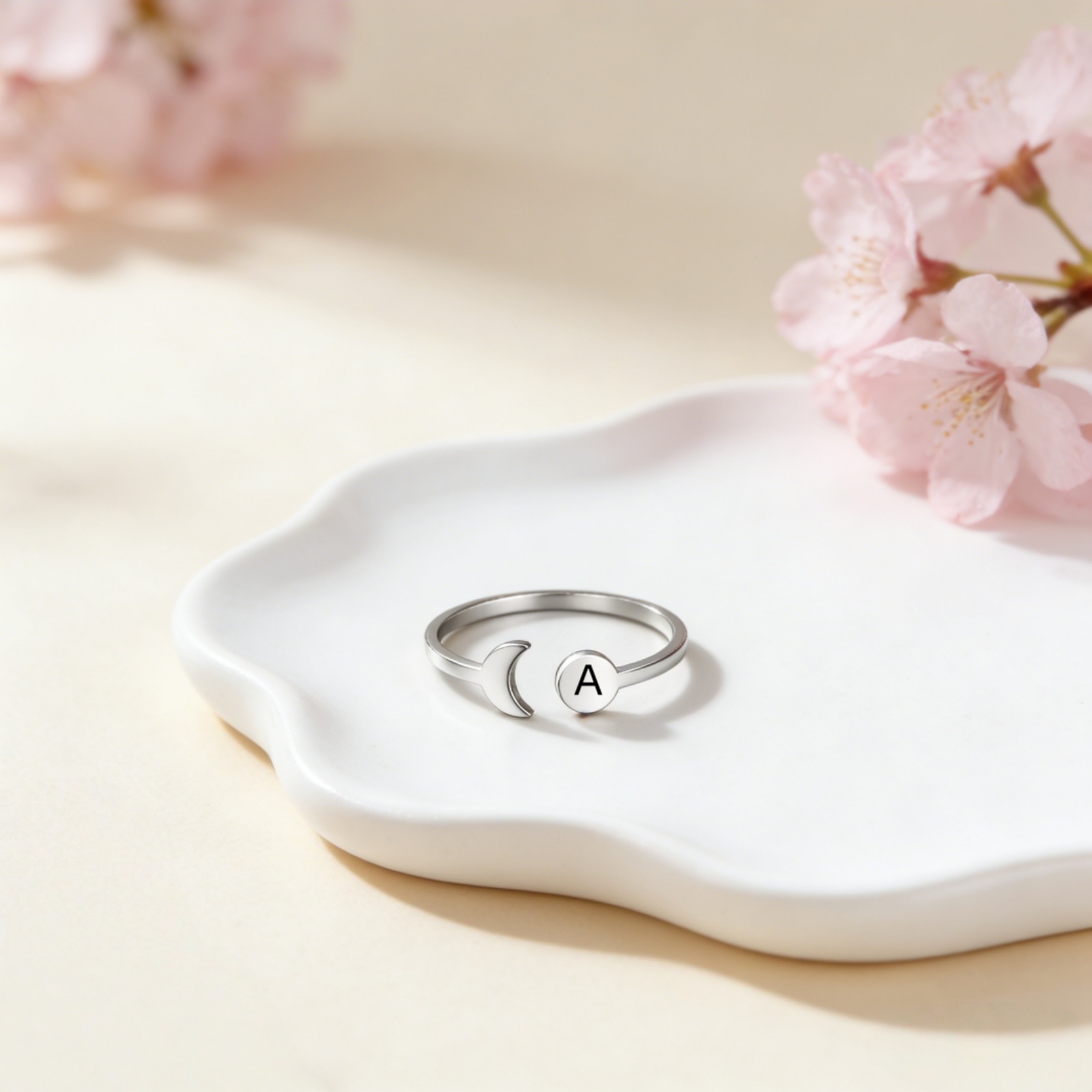 Customized Name A-Z Initial Re – обзор и цена Initial Ring Custom