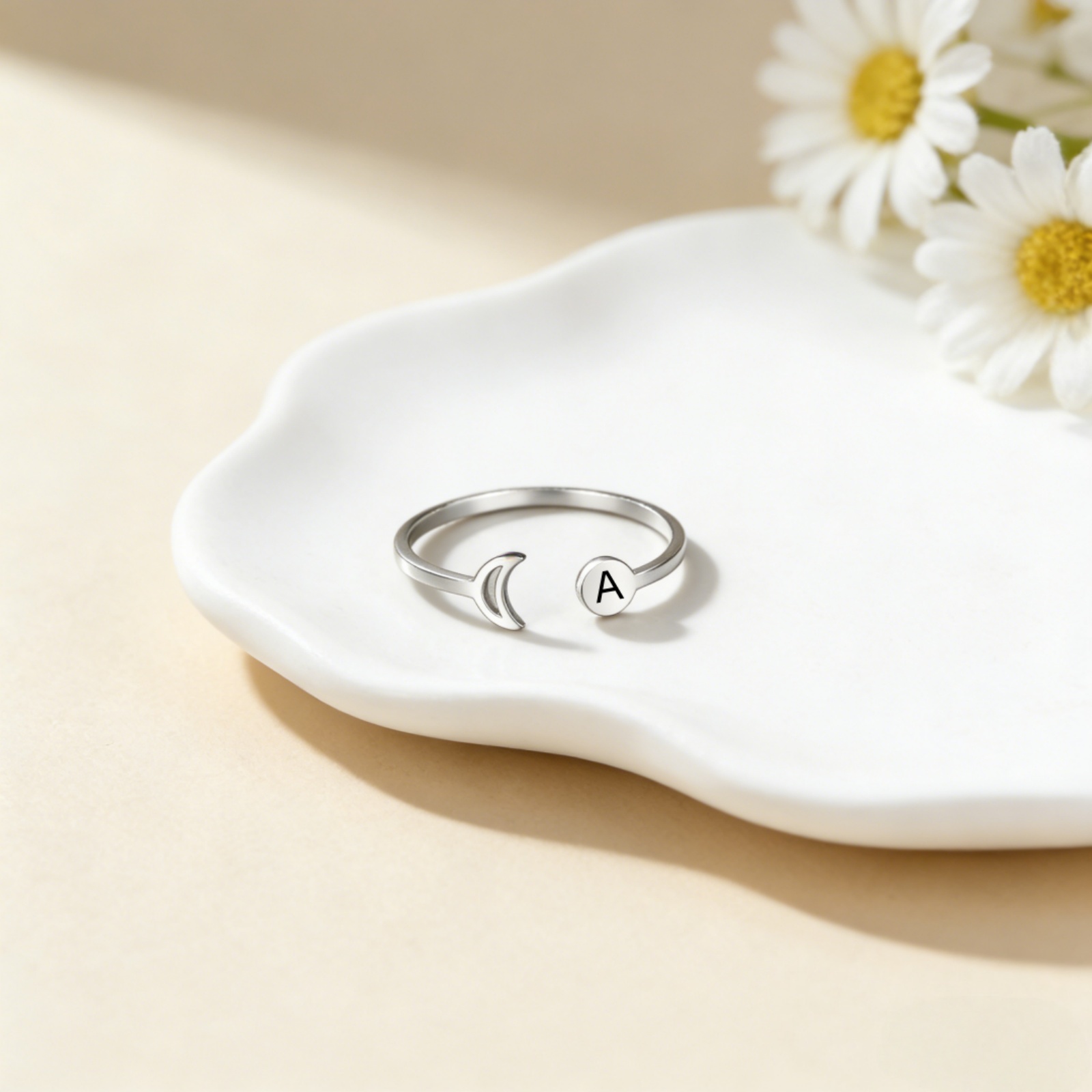 Customized Name A-Z Initial Re – обзор и цена Initial Ring Custom