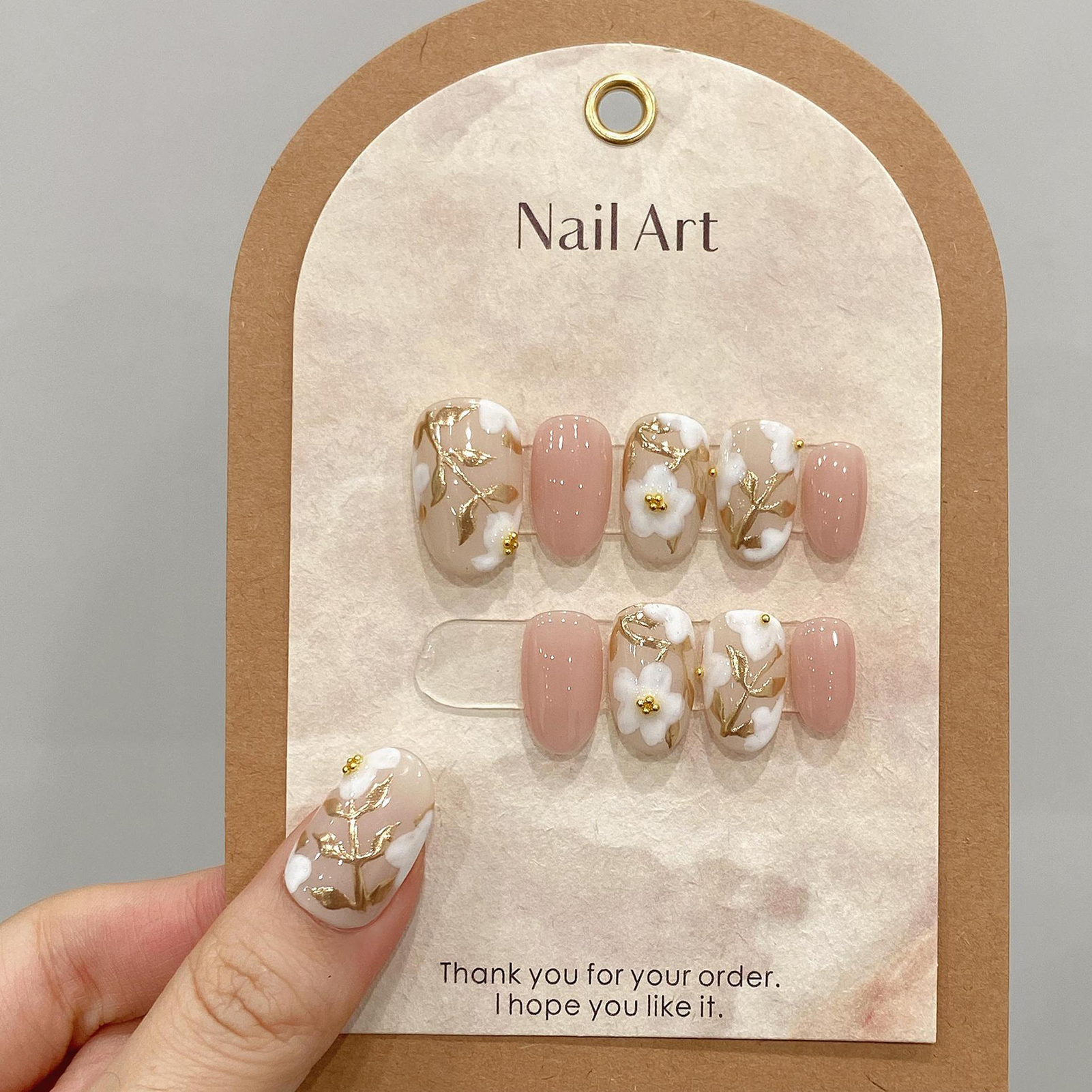 Handmade Press on Nails with W – обзор и цена Pressed Flower Art