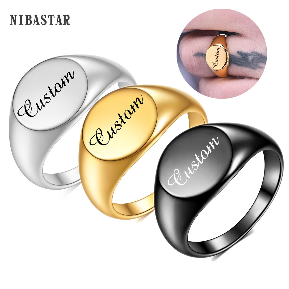 Personalised Initial Engrave C – обзор и цена Initial Ring Custom