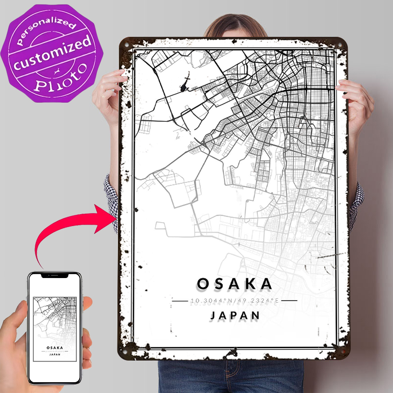Osaka Map 3D Texture Printed P – обзор и цена Custom Map Poster