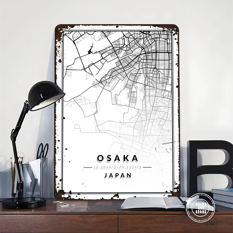 Osaka Map 3D Texture Printed P – обзор и цена Custom Map Poster