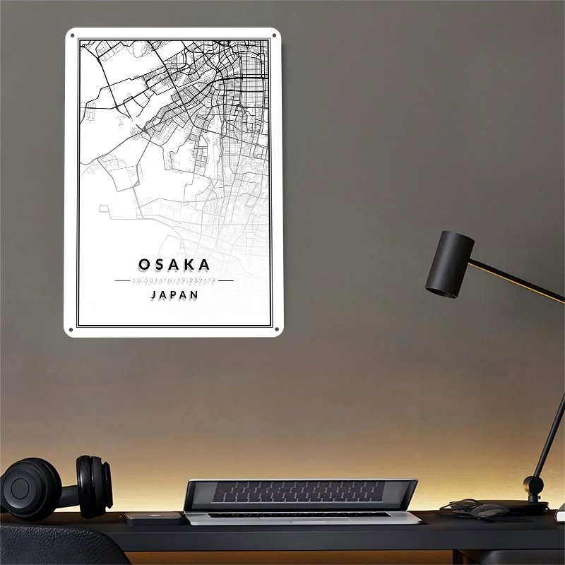 Osaka Map 3D Texture Printed P – обзор и цена Custom Map Poster