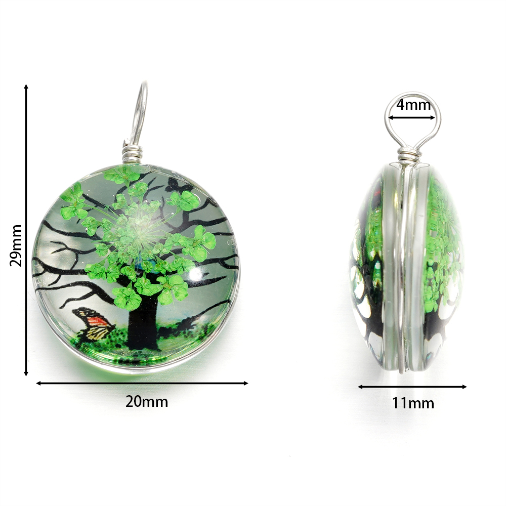 5pcs/lot 20x29mm Jewelry Cryst – обзор и цена Birth Flower Necklace