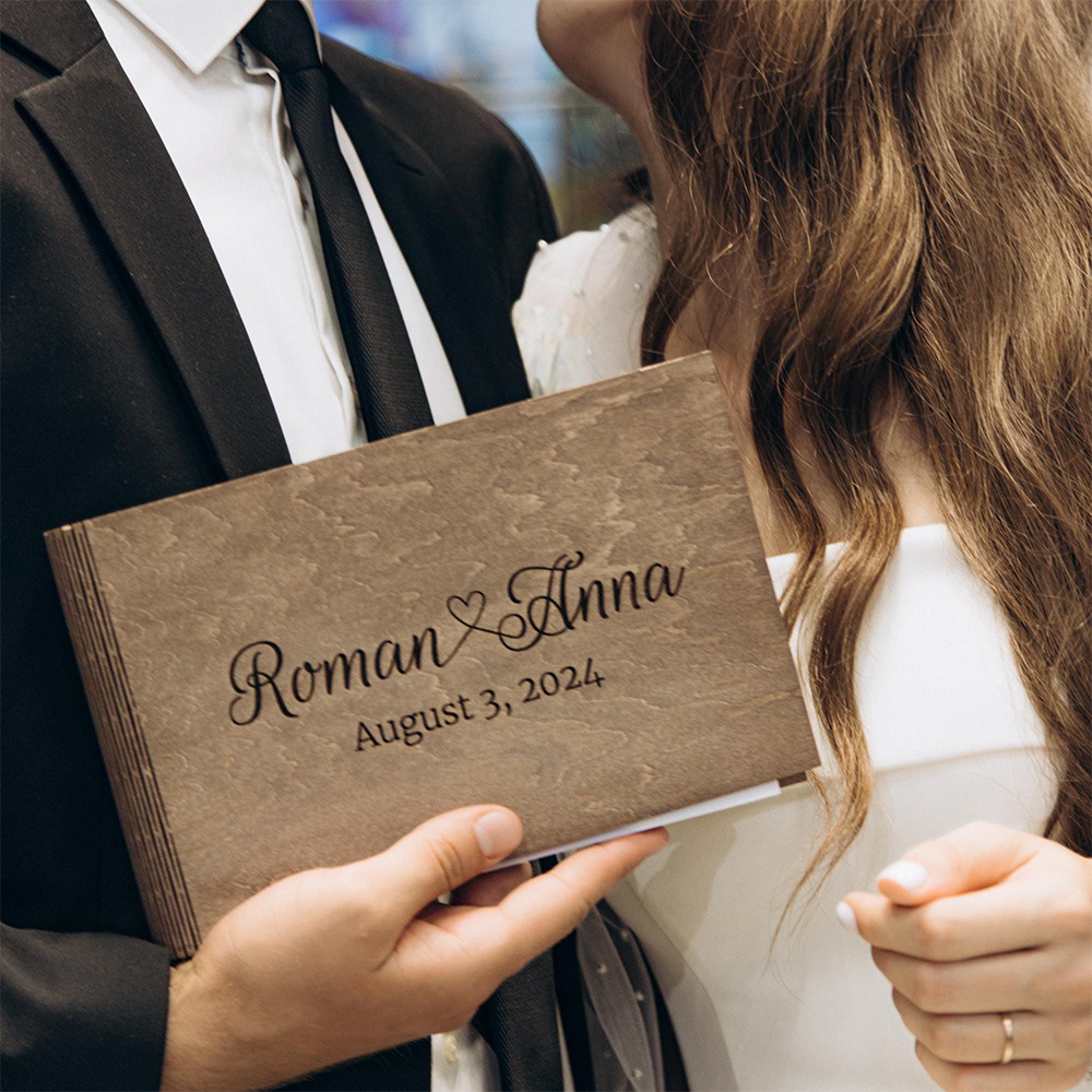Personalized Wooden GuestBook  – обзор и цена Custom Photo Book