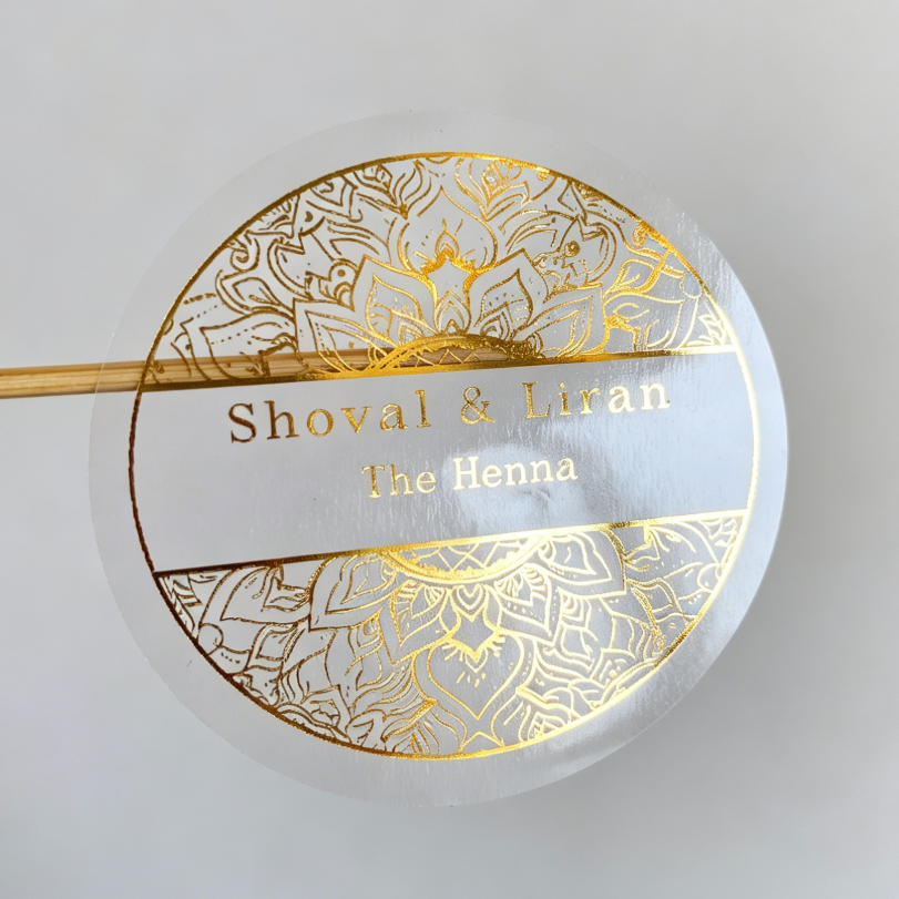 Custom henna day candle sticke – обзор и цена Personalised Candle Label
