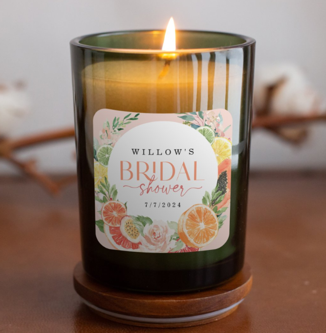 Custom Lemon Wedding Thank You – обзор и цена Personalised Candle Label