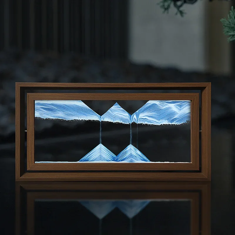 3D Rotatable Sandscape Moving  – обзор и цена Engraved Wood Frame