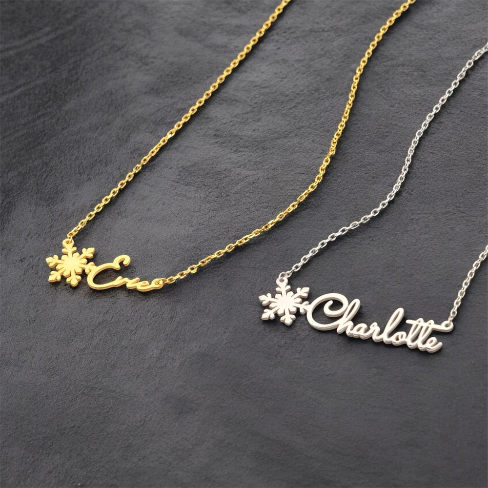 Custom Simple Name Necklace St – обзор и цена Birth Flower Necklace