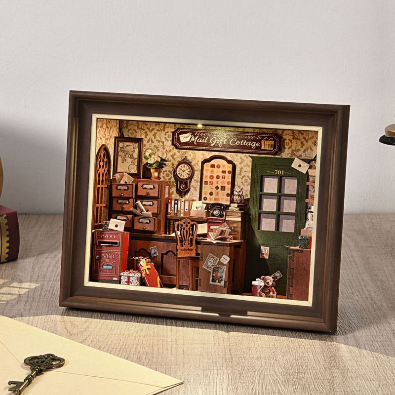DIY 3D Wooden Book Nook Kit Mi – обзор и цена Engraved Wood Frame