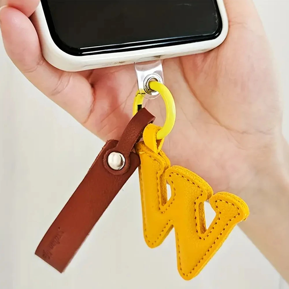 Creative PU Leather 26 Letter  – обзор и цена Monogram Keychain Leather