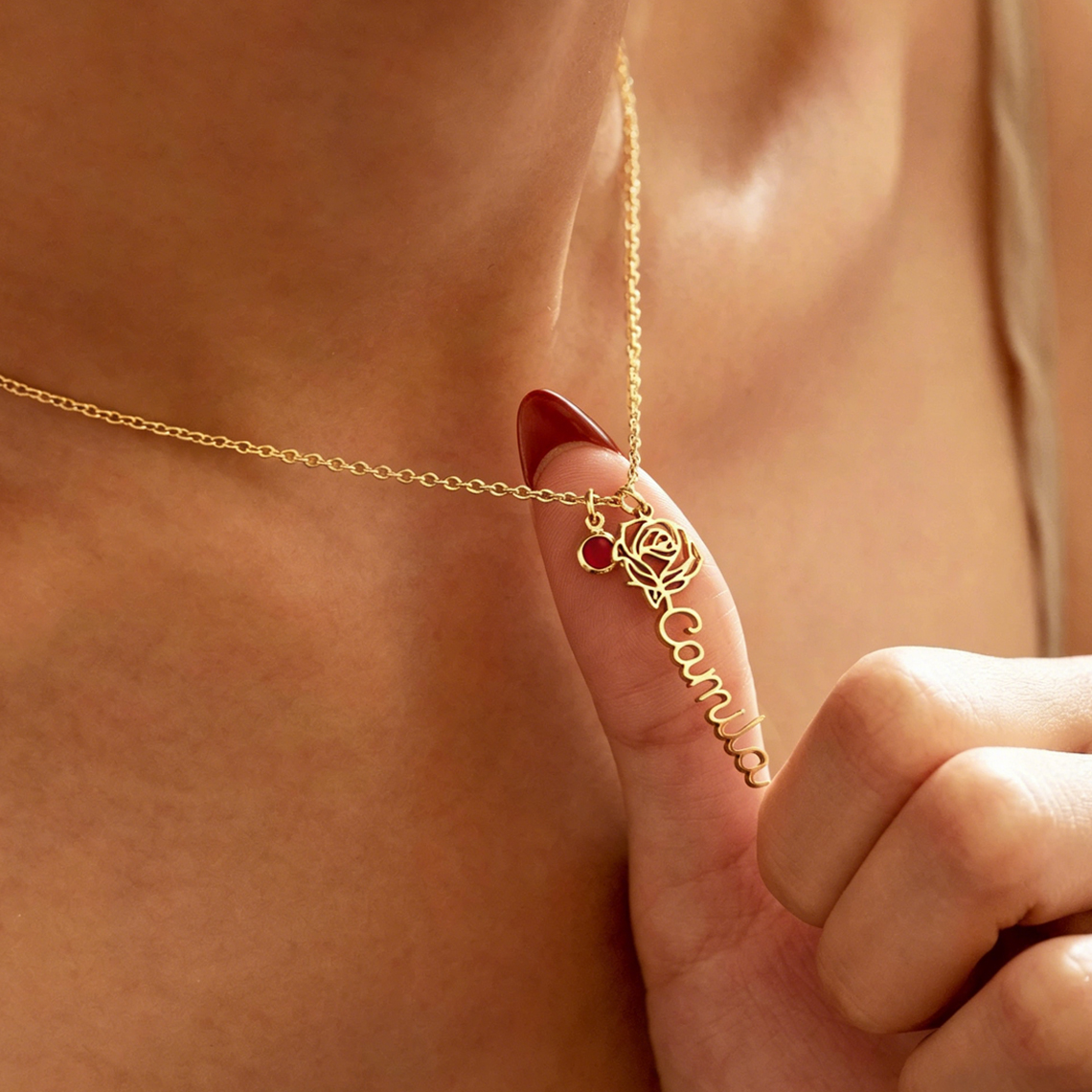 Personalized Custom Name Neckl – обзор и цена Birth Flower Necklace