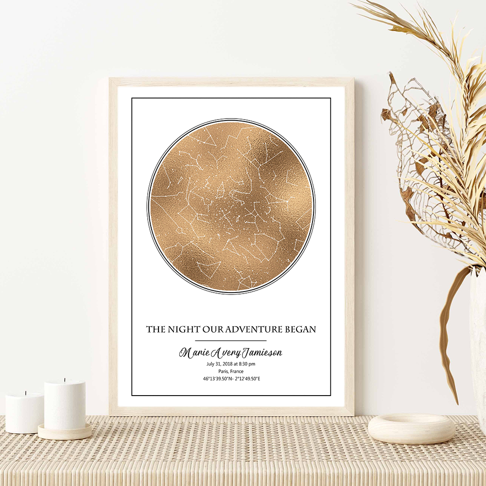 Personalized Star Map Poster B – обзор и цена Custom Star Map