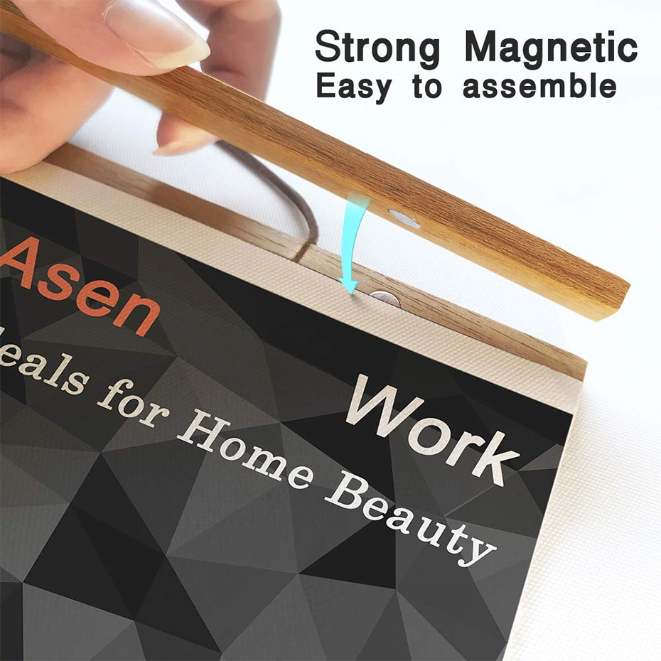 1PC Magnetic Wooden Picture Ha – обзор и цена Engraved Wood Frame