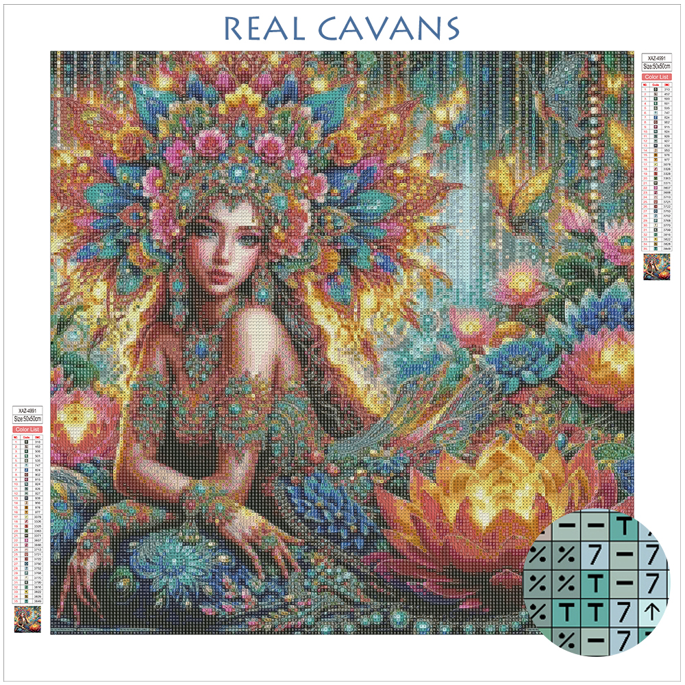 Momoart Diamond Mosaic Woman R – обзор и цена Photo Mosaic Print