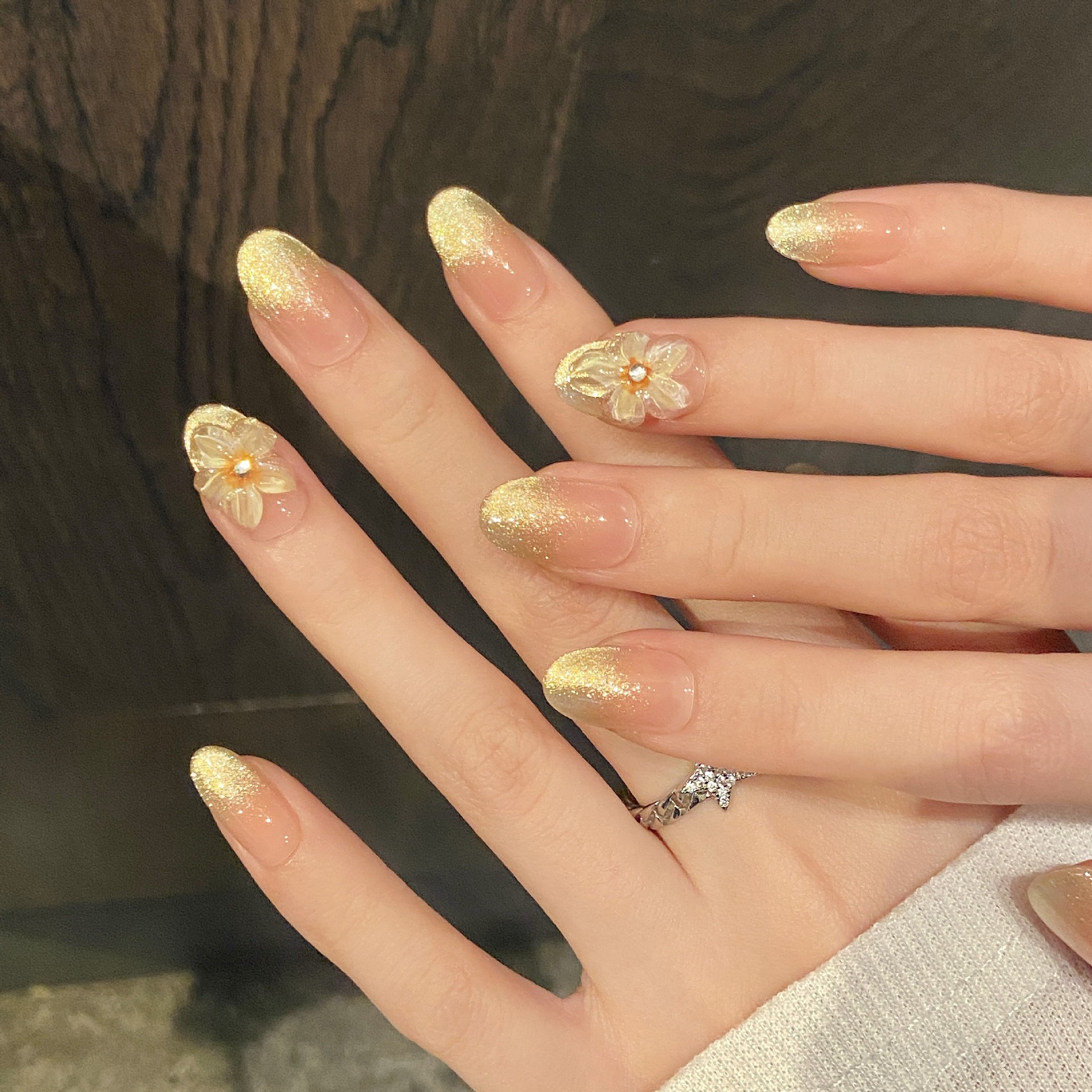10pcs Handmade Press on Nails  – обзор и цена Pressed Flower Art