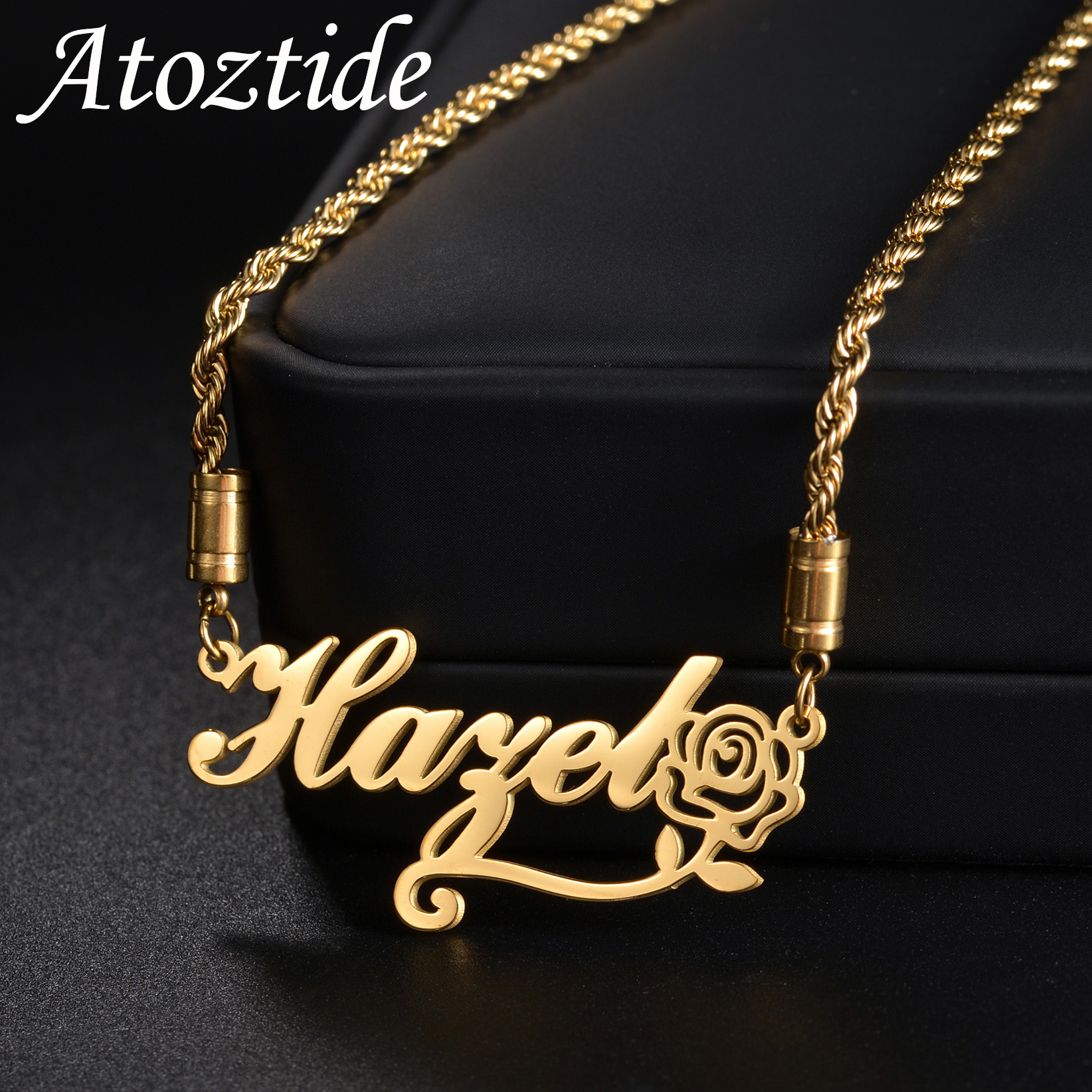 Atoztide Personalized Custom N – обзор и цена Birth Flower Necklace