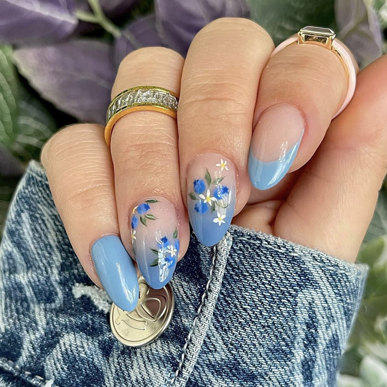 24Pcs Simple Almond Nails Tips – обзор и цена Pressed Flower Art