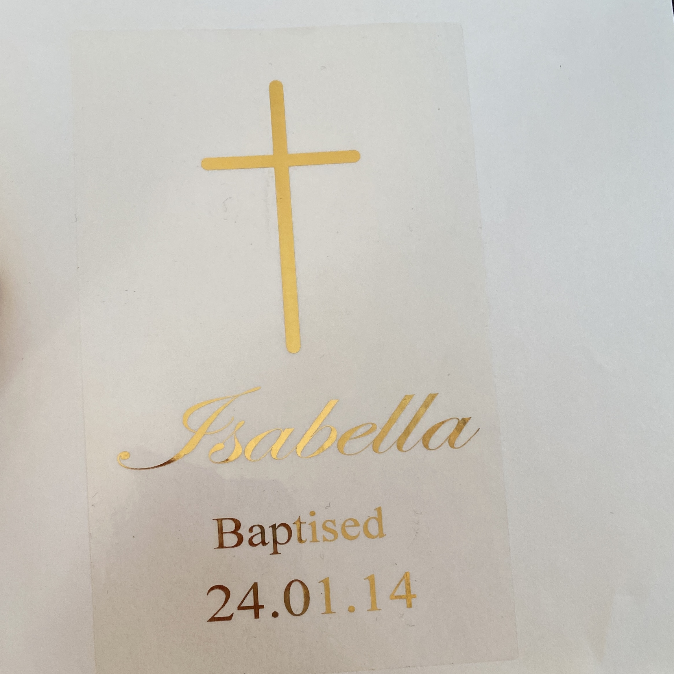 1 Personalised My Baptism cand – обзор и цена Personalised Candle Label