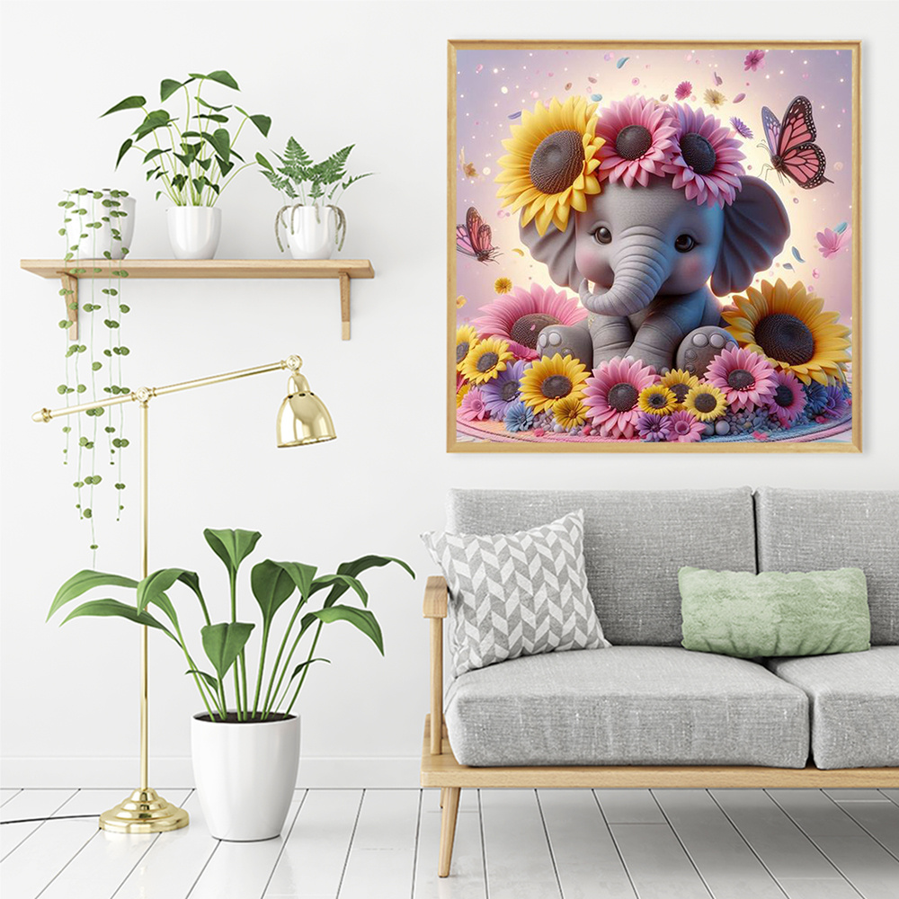 Evershine Elephant Diamond Pai – обзор и цена Photo Mosaic Print