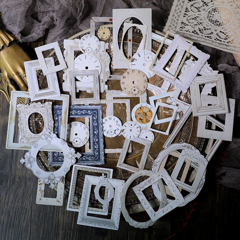 32pcs Vintage Embossed Photo F – обзор и цена Engraved Wood Frame