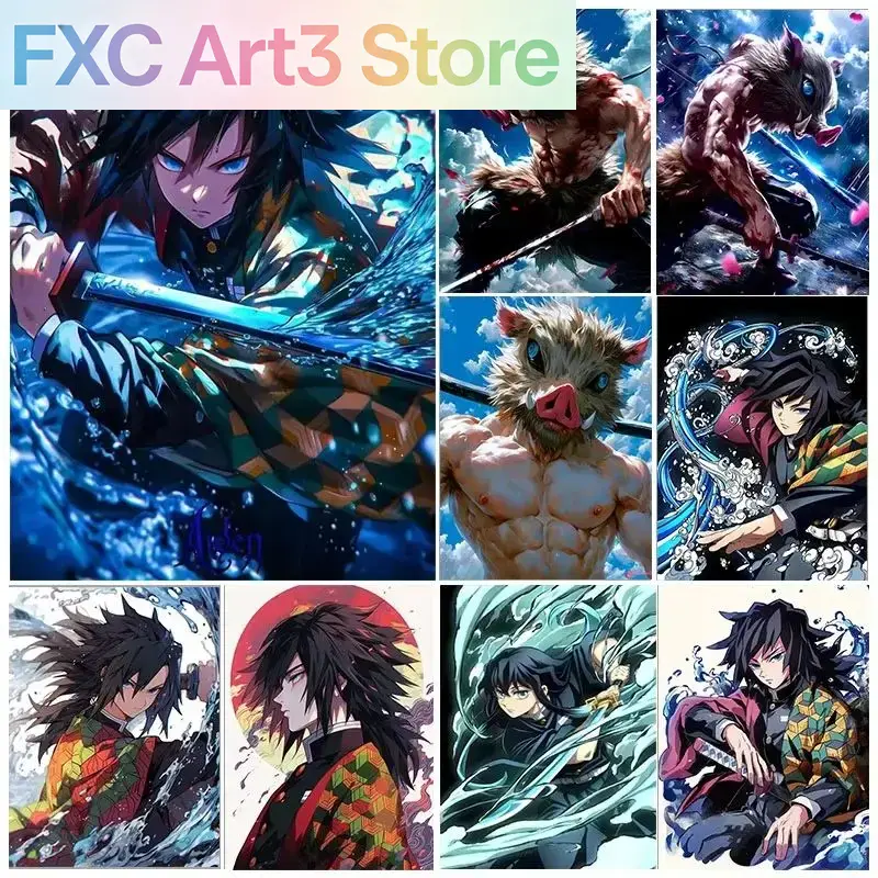 Frameless,1PCS Demon Slayer Fu – обзор и цена Photo Mosaic Print