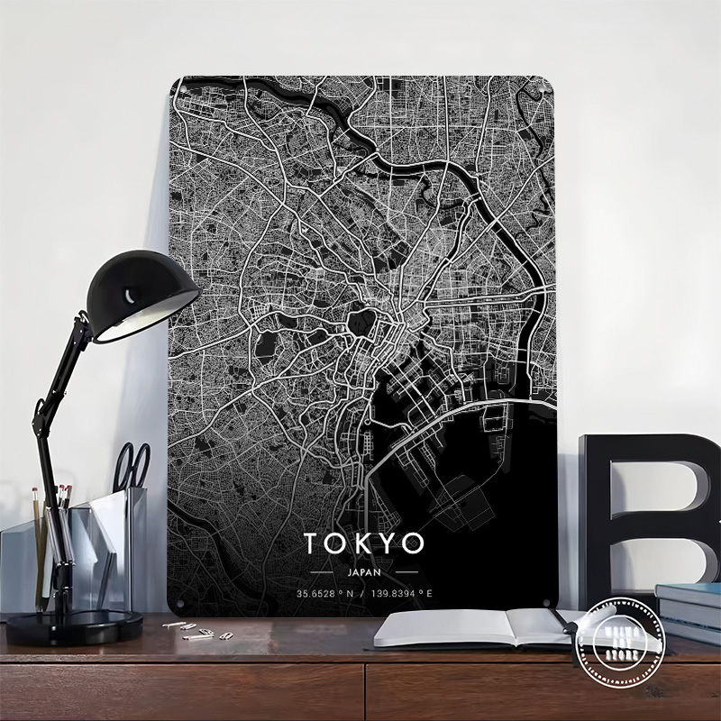 Tokyo City Map Dark Printed Po – обзор и цена Custom Map Poster