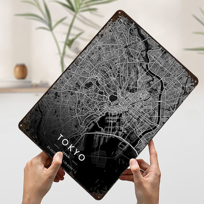 Tokyo City Map Dark Printed Po – обзор и цена Custom Map Poster