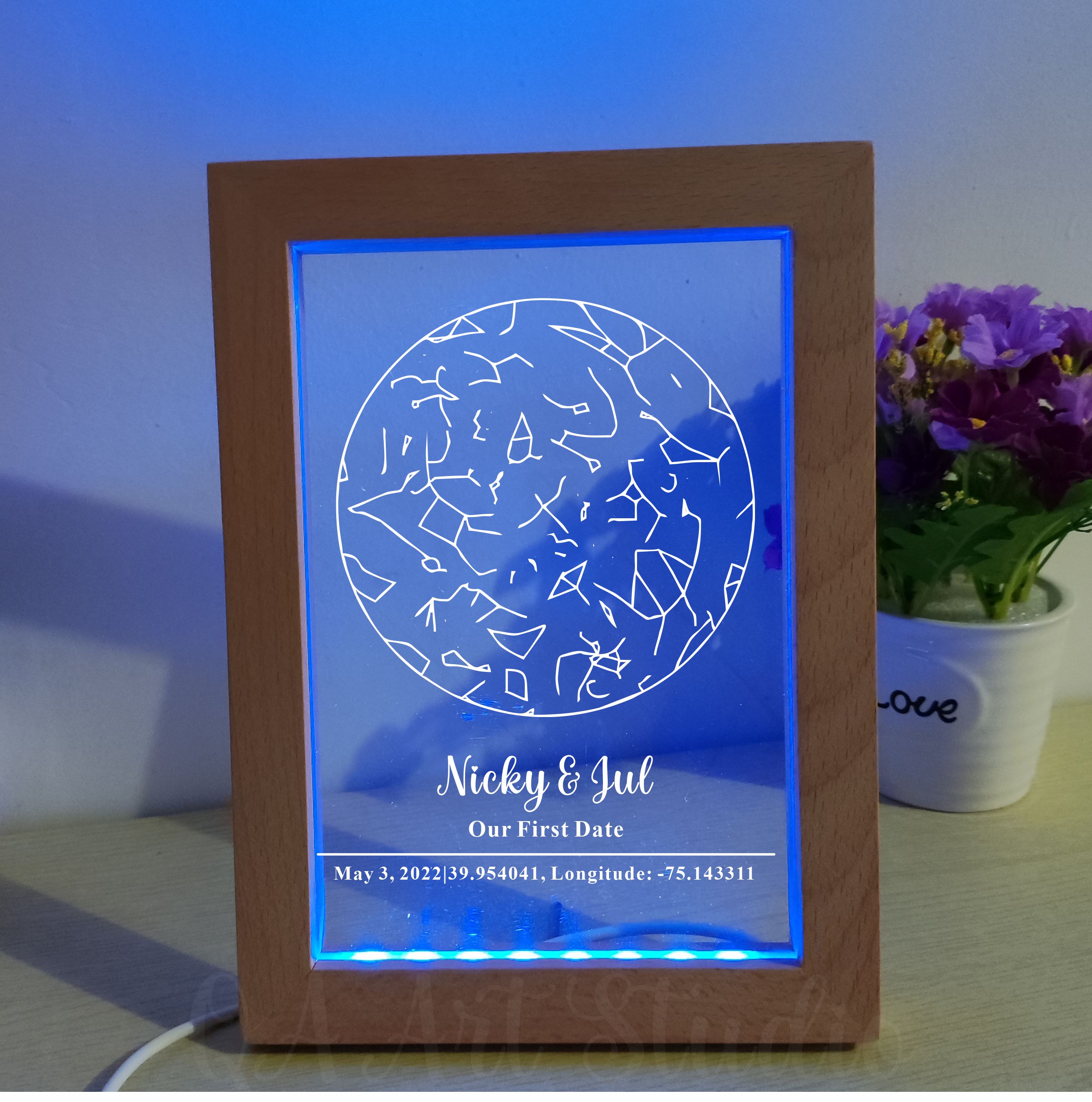 Personalized Wooden Acrylic Ni – обзор и цена Custom Star Map