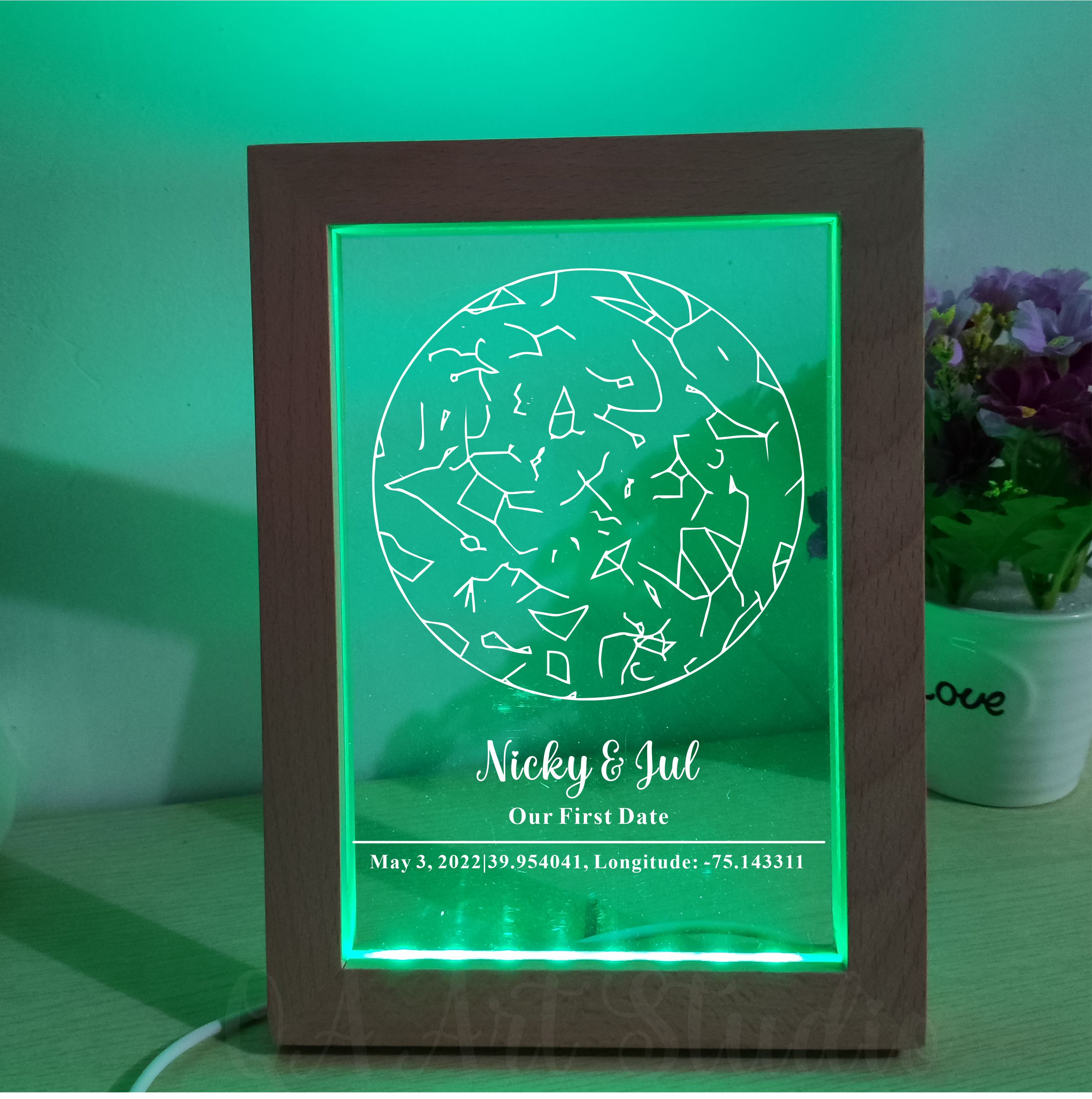 Personalized Wooden Acrylic Ni – обзор и цена Custom Star Map
