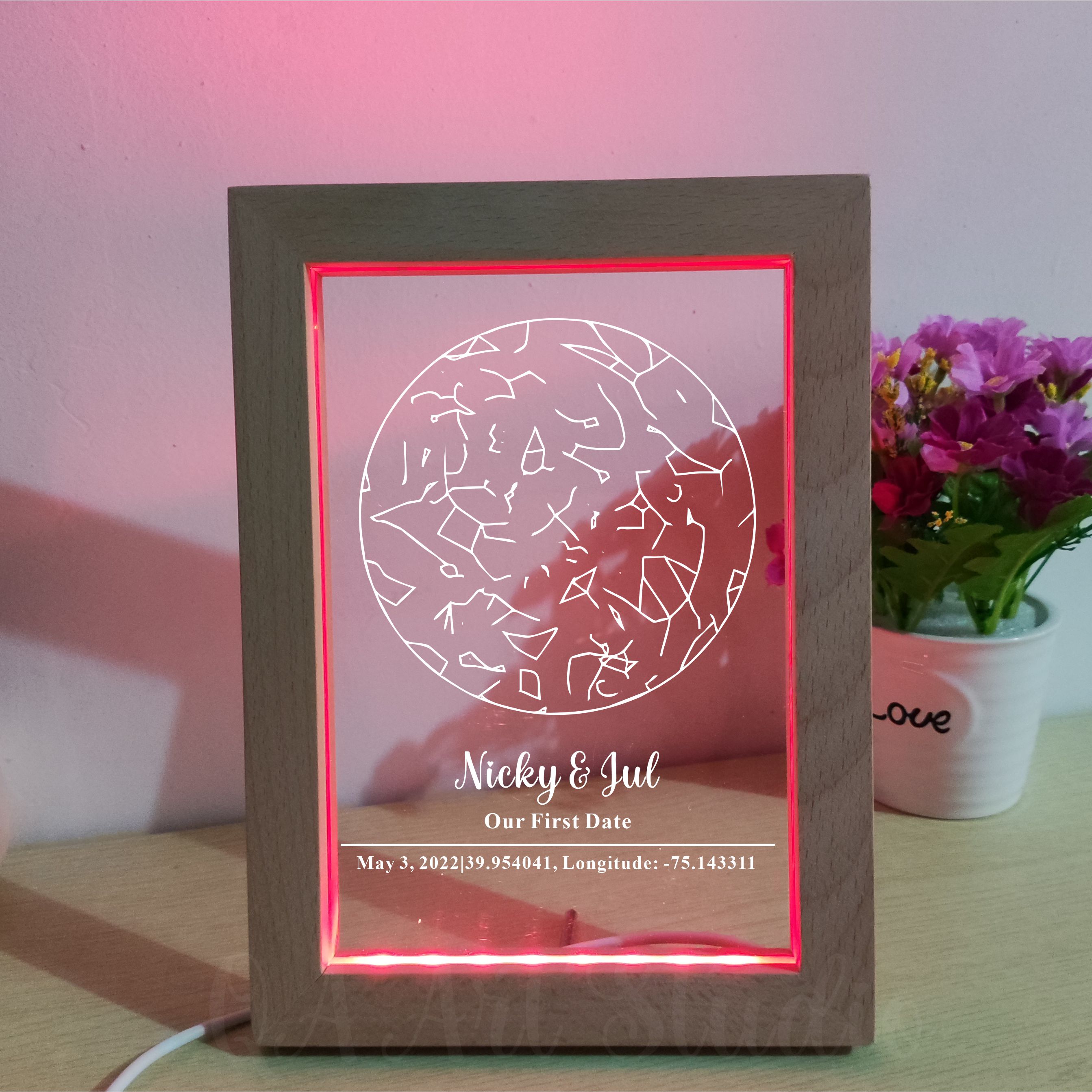 Personalized Wooden Acrylic Ni – обзор и цена Custom Star Map