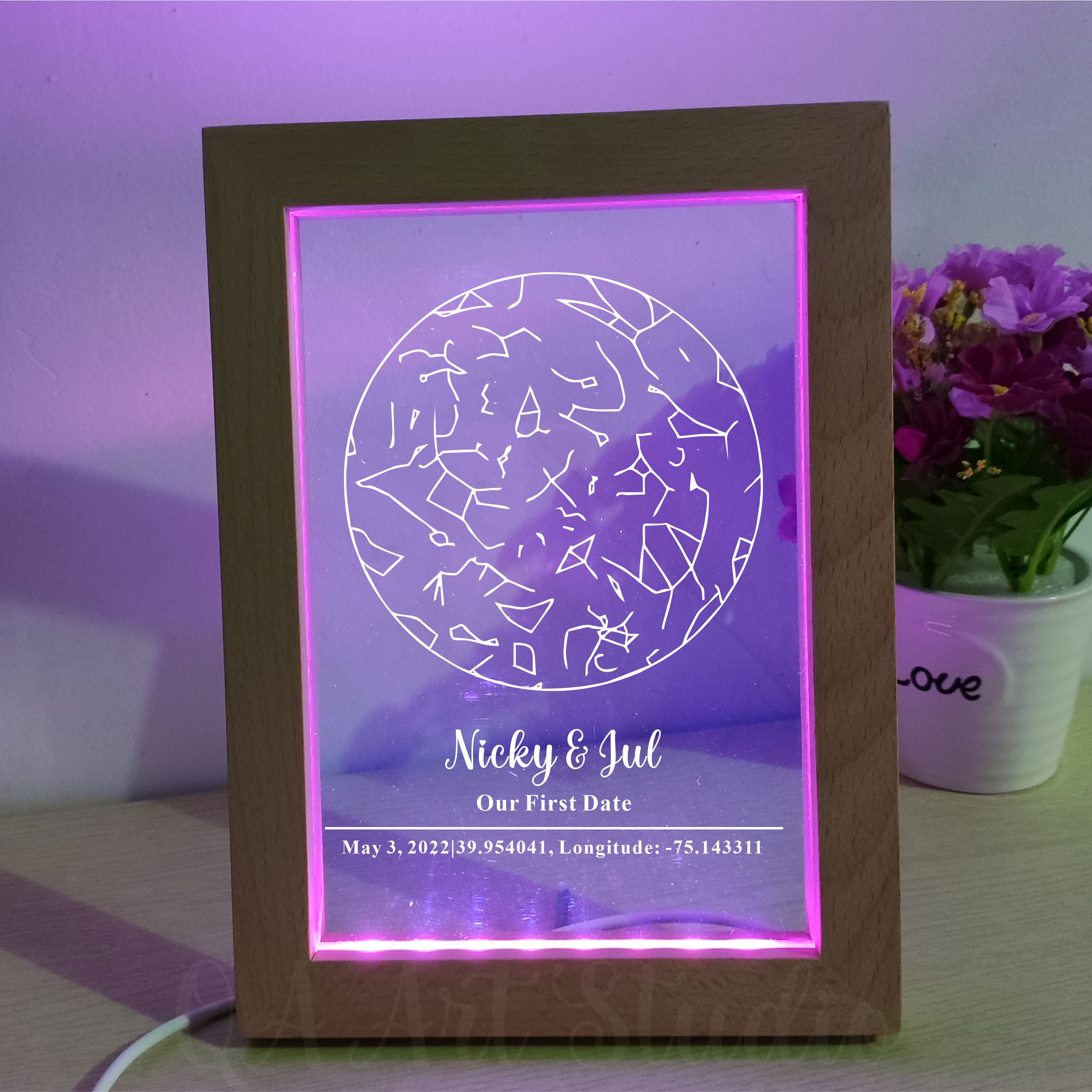 Personalized Wooden Acrylic Ni – обзор и цена Custom Star Map