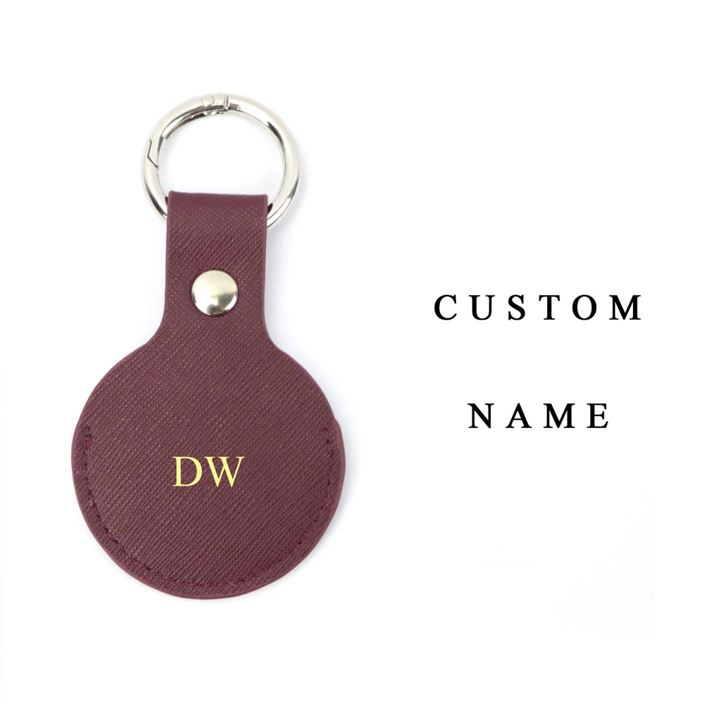 Custom Gold initial letters Fo – обзор и цена Monogram Keychain Leather