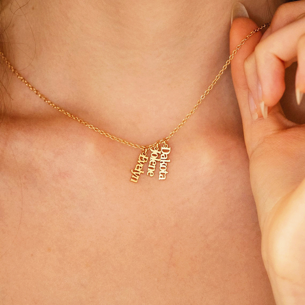 Custom Multiple Name Necklace  – обзор и цена Birth Flower Necklace