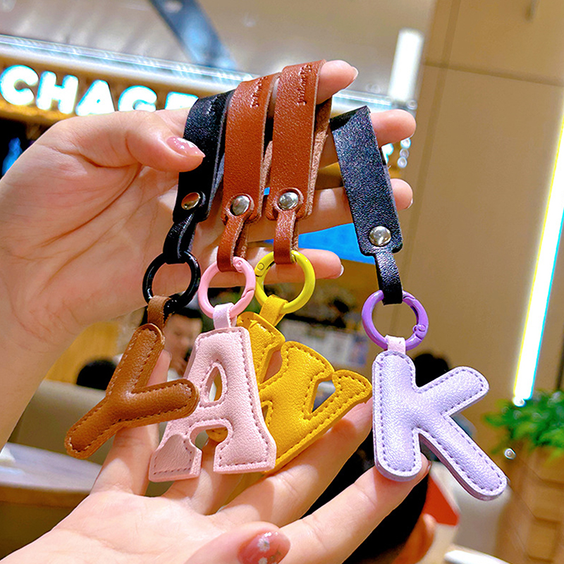 A To Z PU Leather Initial Lett – обзор и цена Monogram Keychain Leather