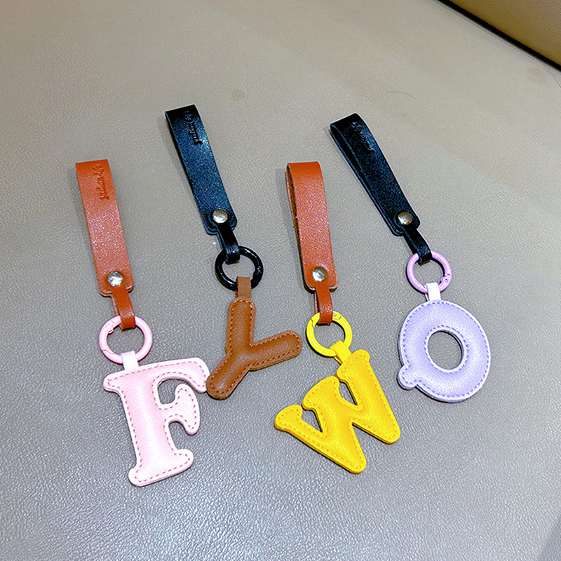 A To Z PU Leather Initial Lett – обзор и цена Monogram Keychain Leather