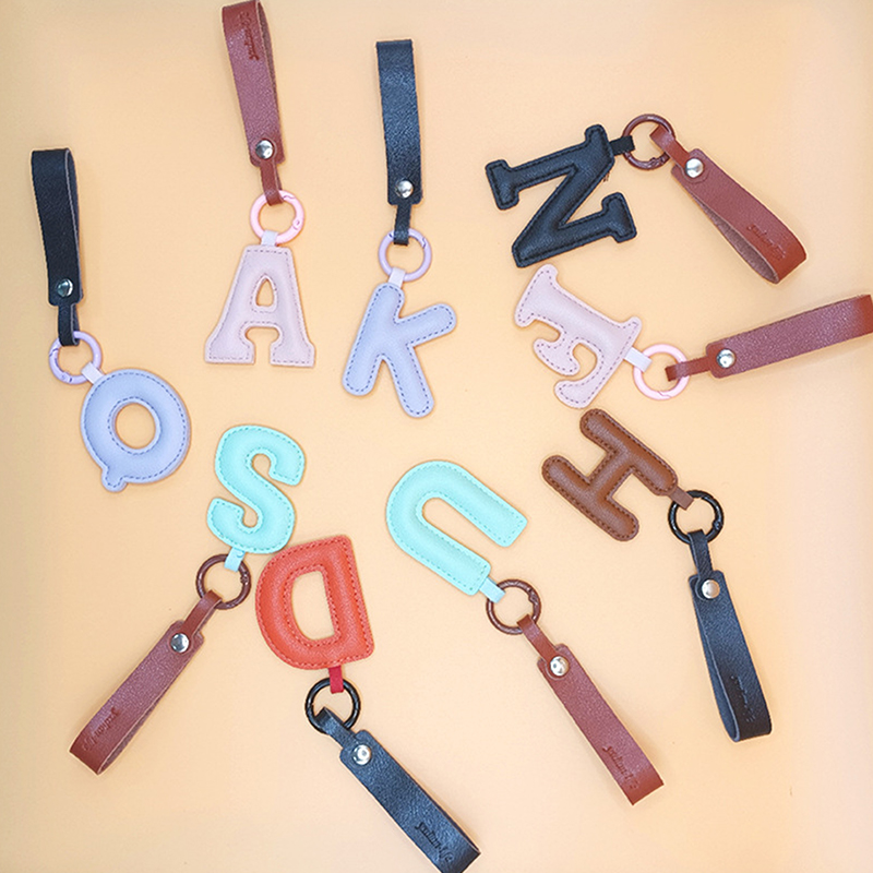 A To Z PU Leather Initial Lett – обзор и цена Monogram Keychain Leather