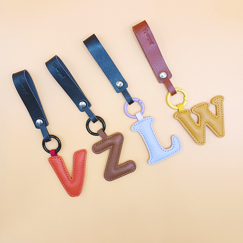 A To Z PU Leather Initial Lett – обзор и цена Monogram Keychain Leather