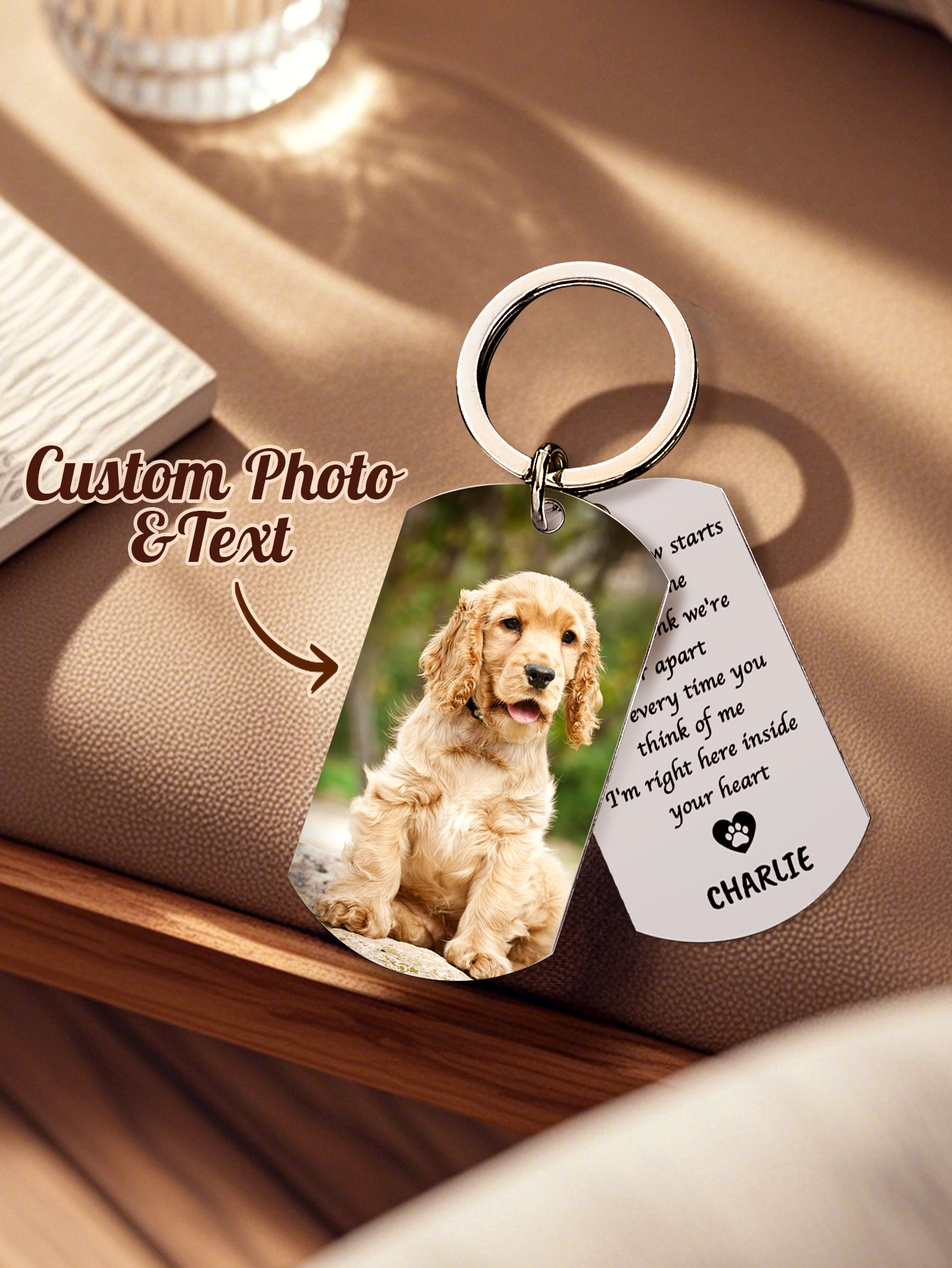 Personalized Pet Photo Keychai – обзор и цена Pet Portrait Custom